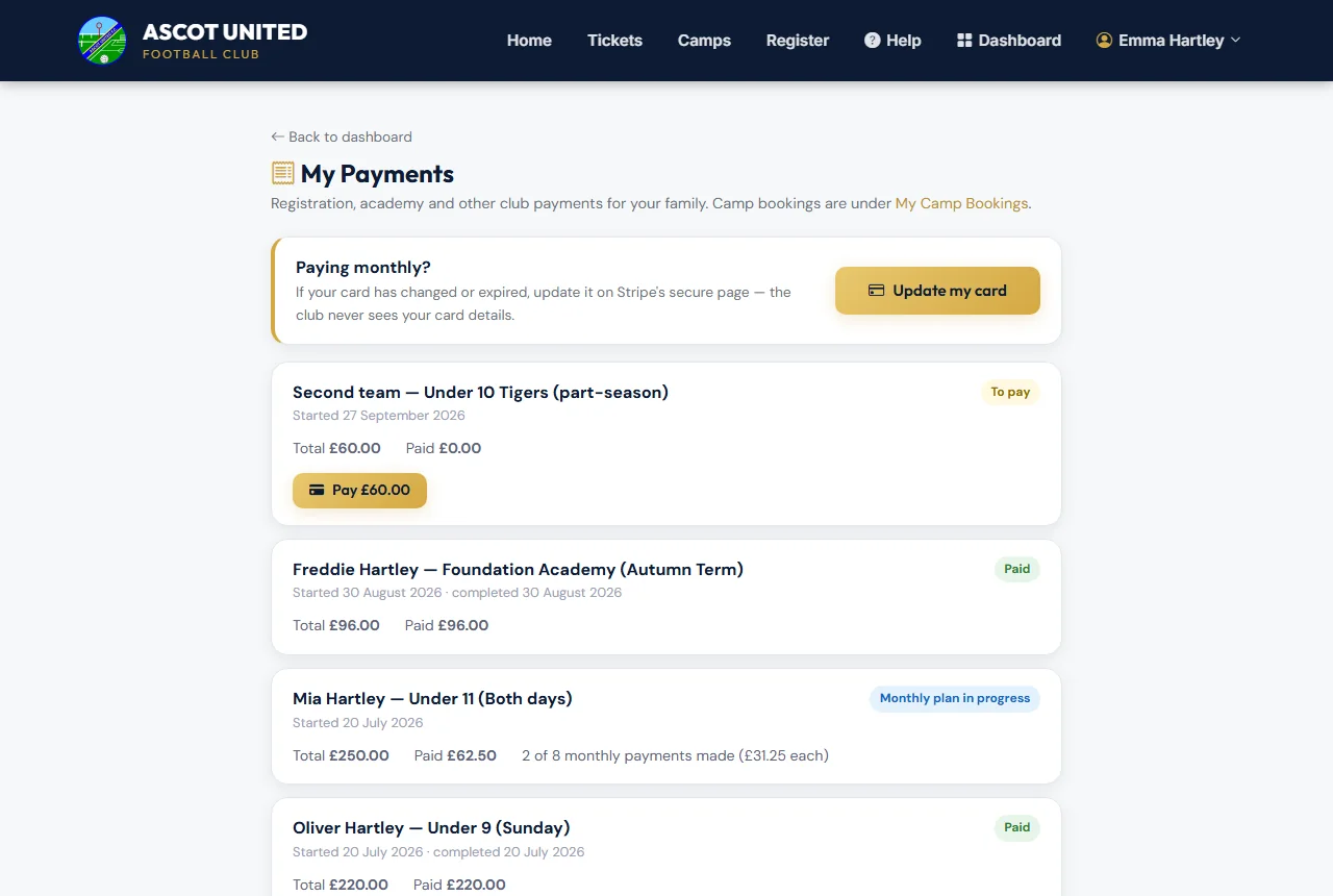 My Payments.